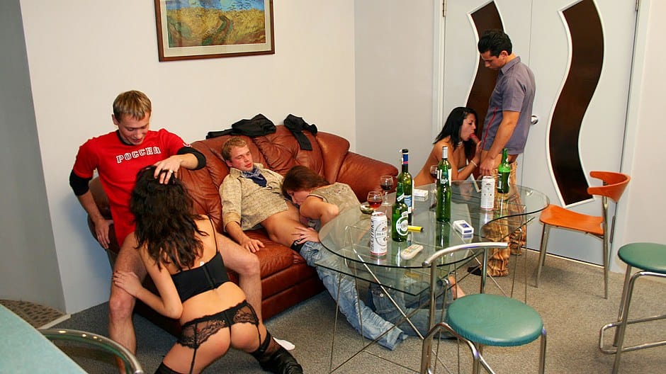 Incredibly Hot Students Sex In The Kitchen